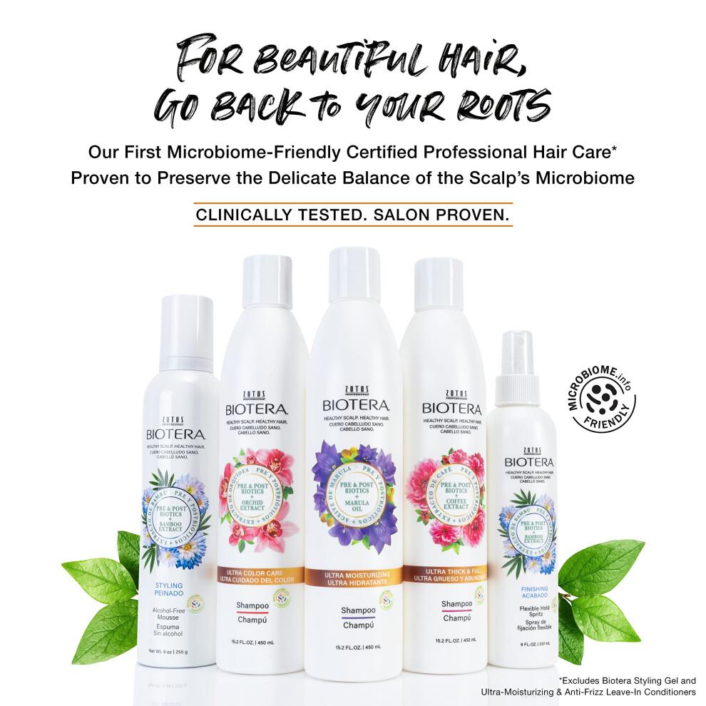 Biotera Feuchtigkeitsshampoo | Spendet Feuchtigkeit und spendet trockenem, mittelfeinen Haar | Mikrobiomfreundlich | Vegan und tierversuchsfrei | Para