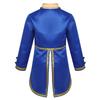 Boys Prince Costume Long Sleeve Turn Down Collar Tuxedo Jacket Tailcoat Halloween Cosplay Party Outfit