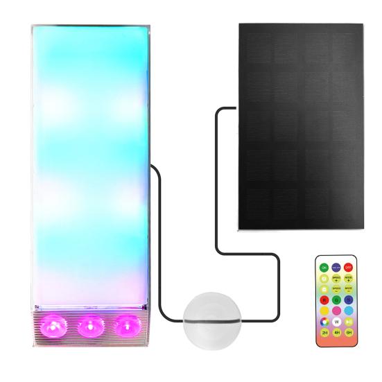 

Solar Swimming Pool Light IP68 Waterproof Inground Above Ground Pool LED Lamp Solar Powered Submersible Pool Light with