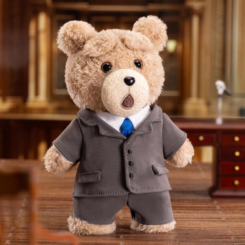 POP MART Ted2 Teddy Bear Action Plush Pendant Series Pop Mart Gachapon Blind Box Figure Plastic Model Premium Toy PVC Soft Vinyl Original Character