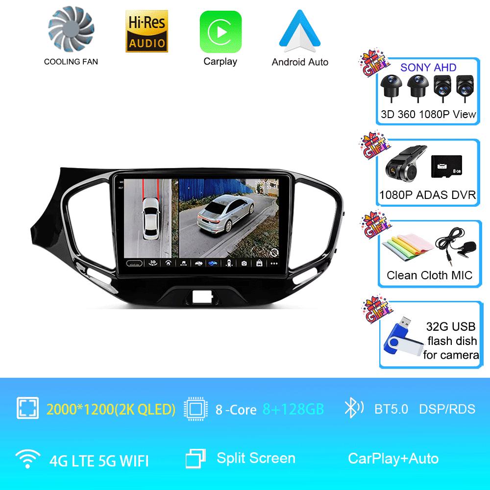 Car Radio Android 14 Carplay Wifi 4G For LADA Vesta Cross Sport 2015 - 2020 Multimedia Video Player Navigation GPS Stereo Auto