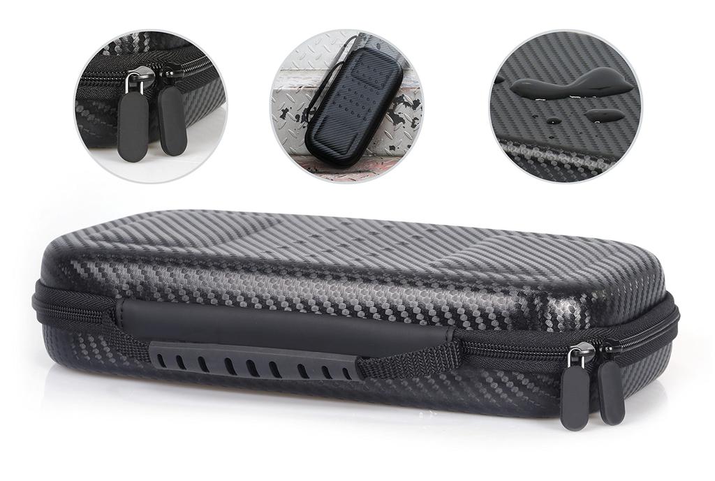 AmazonBasics Nintendo Switch Trage Tasche Fassungsvermögen 10 Haupteinheiten und x x Schwarzes Etui, Schlank, Karten, 26,19 5,99 13,31 cm,