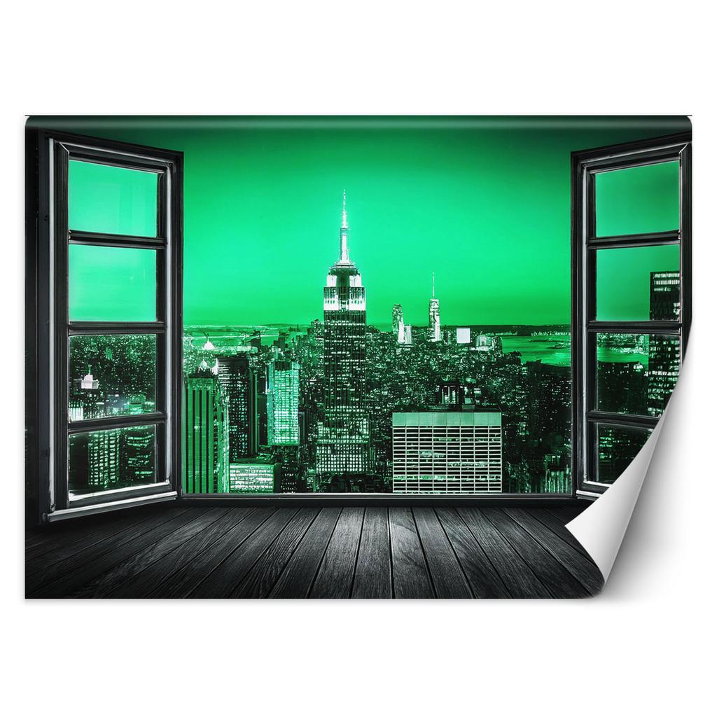 Wallpaper Window View Green City