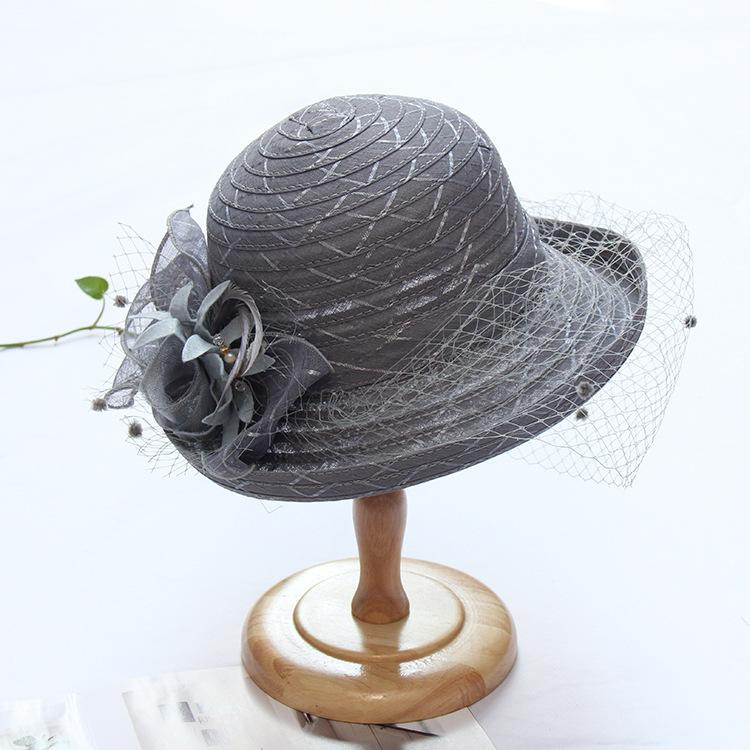 Summer Crimped Mesh Top Hat, Fashion Celebrity Fashion Hat, Outdoor Sunshade Basin Hat, Women'S Sunscreen Sun Hat