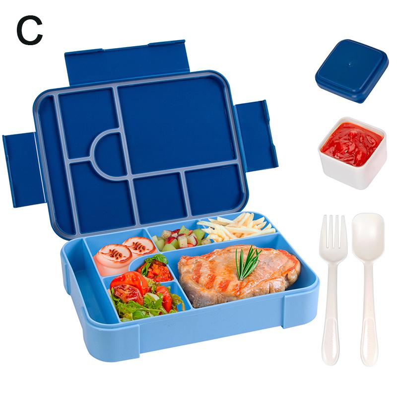 37Oz Adorable Cartoon Printed Bento Box Microwavable Divided Lunch Box Leakproof Bpa-Free Snack Food Container For School Picnic