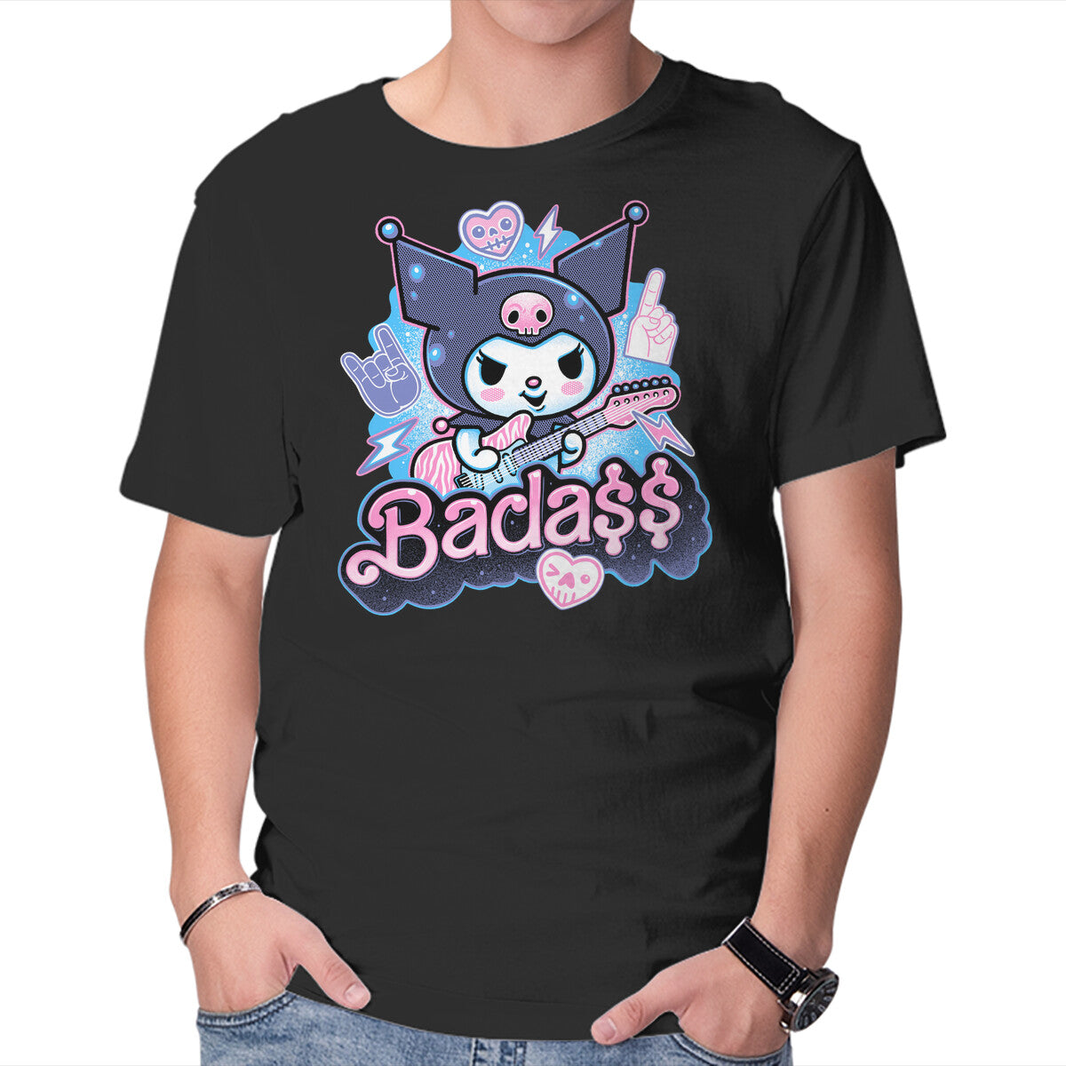Unisex Crew Neck T-Shirt The Baddest Ever Graphic Short Sleeve Casual Tee XXXL