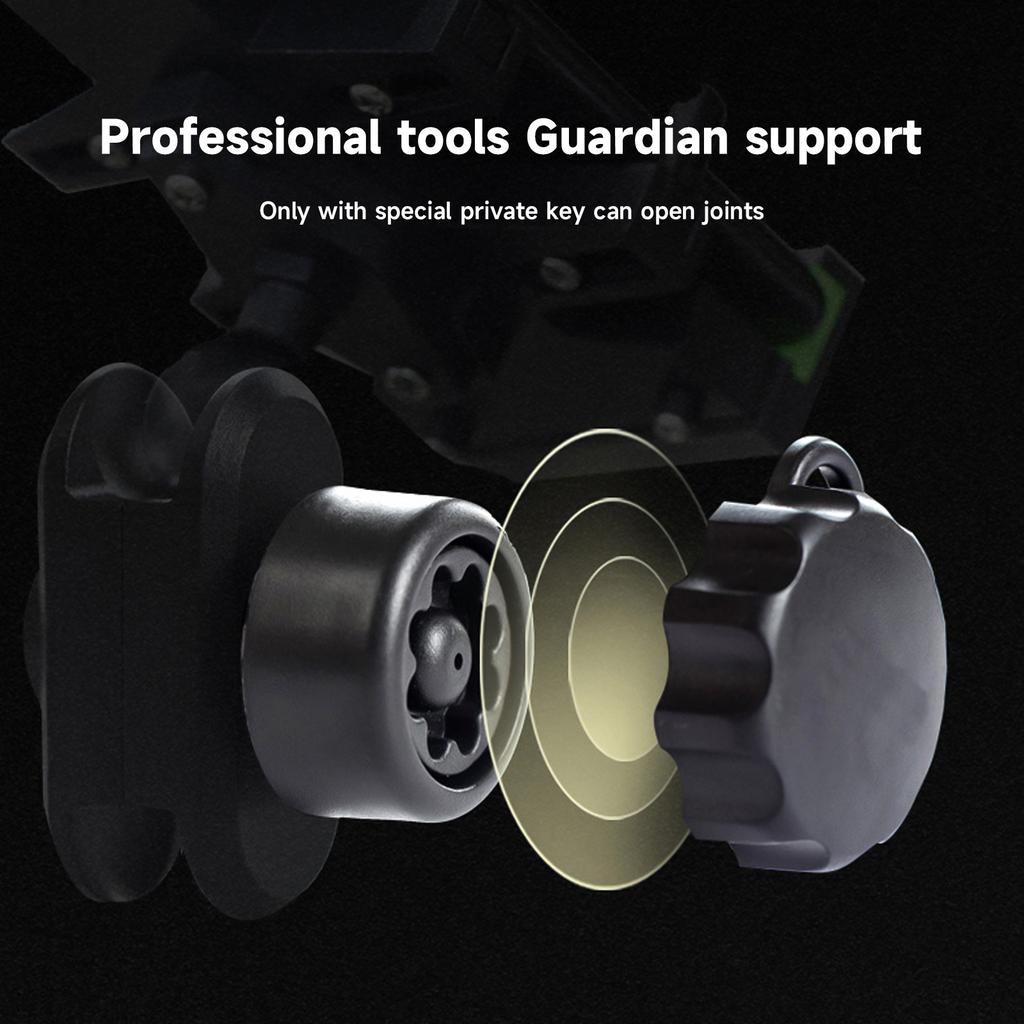 Motorcycle Anti-Theft Knob Shock-Proof and Stable Motorcycle Anti-theft Lock Security Knob M6 Mount Arm Phone Holder