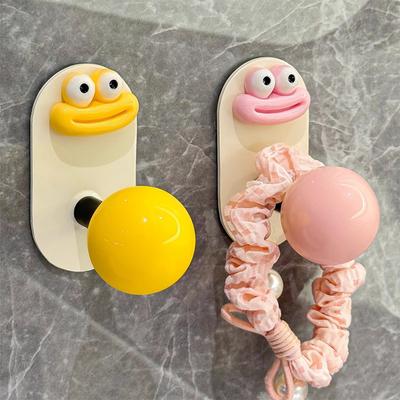 Dopamine Bathroom Wall Mount Hook Big Mouth Monster Keychain Storage Rack Strong Self Adhesive Hat Hanger Room Decor Holder