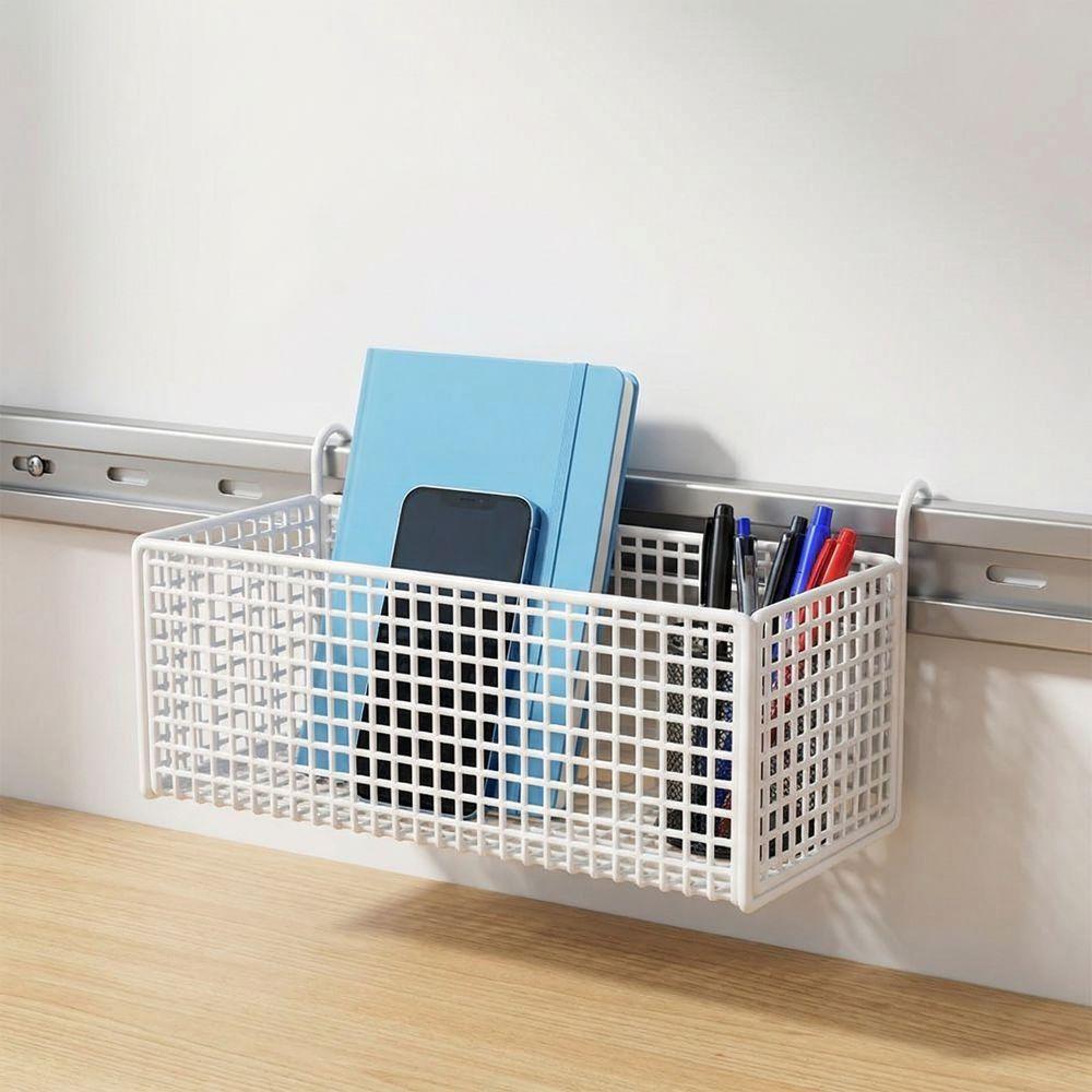 Iron Hanging Storage Rack Hollow Door Bedroom Organizer Home Storage Space-Saving Shelf Dorm