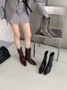Fashion Boots Women's 2025 New Autumn Thin Pointed Inner Heightening Boots Temperament Commuter Knight Boots