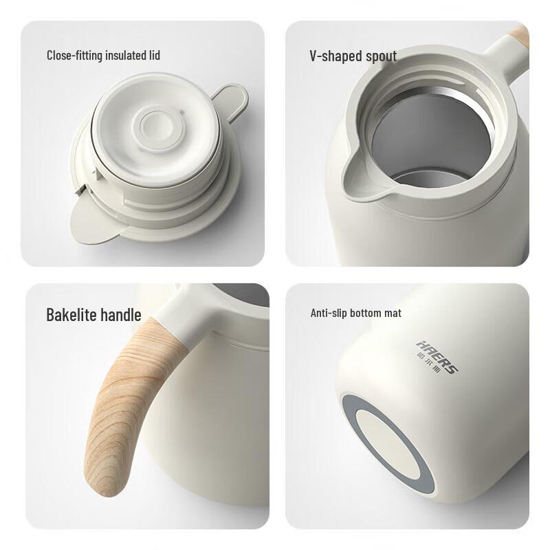 HAERS 304 Stainless Steel Vacuum Thermos Pot