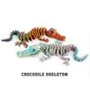 6 Colors Crocodile Desktop Ornaments Multi-jointed Articulated Fidget Toy  Children's Toy