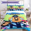 3pcs Custom Name Sheriff Labrador Bedding Set Duvet Cover Closure Includes 1 Duvet Cover & 2 Pillowcases, Soft and Comfortable for All Seasons.