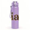 1PC Ciao Simple Text Art Print 750ml Color Plastic Sports Water Bottle Leakproof Flip Straw Lid Suitable for Sports Office Home Use