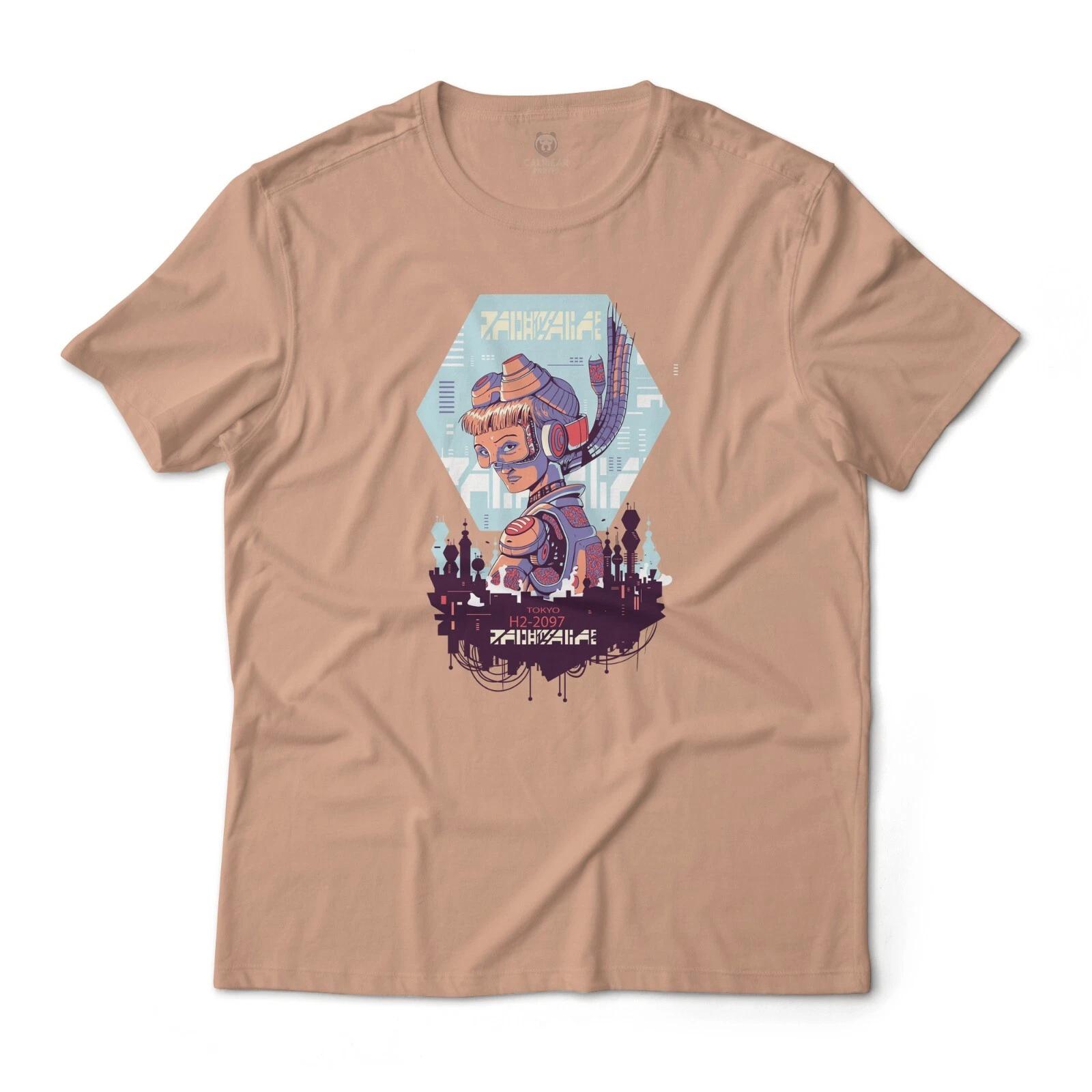 Cyberpunk Girl Retro Art Aesthetic Graphic T-T-Shirt Unisex Lightweight Cotton M