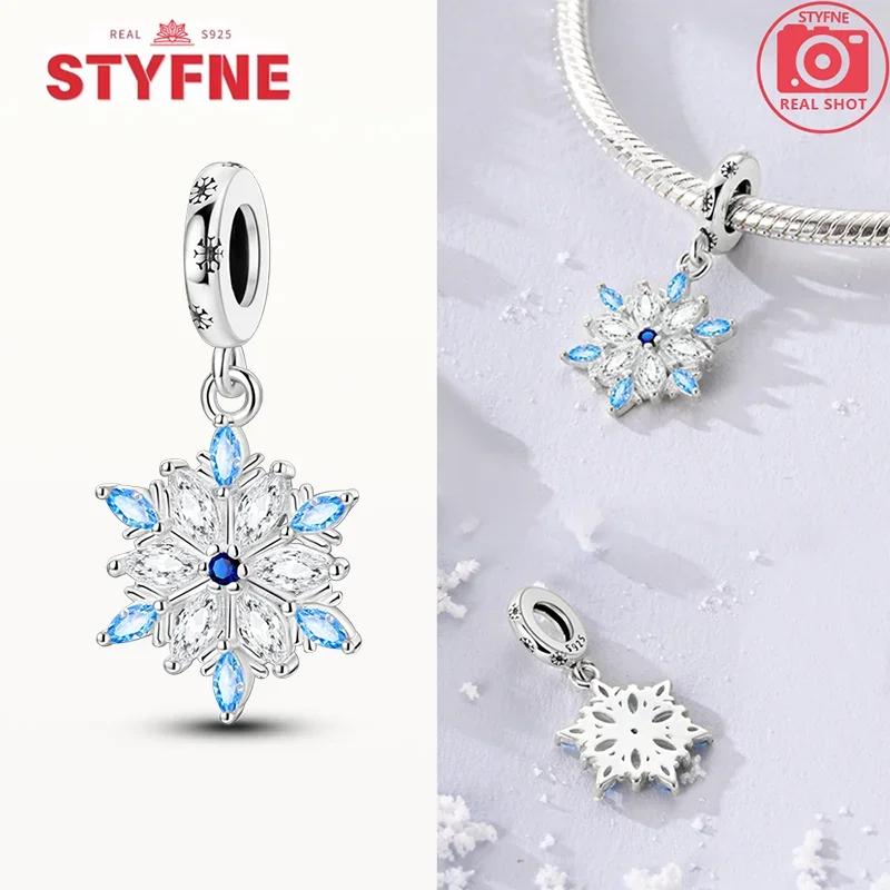 Coppercharms Winter Snowman Snowflakes Penguin Beads Pendant Fit Original Bracelet Diy Fine Jewelry Gift For Women