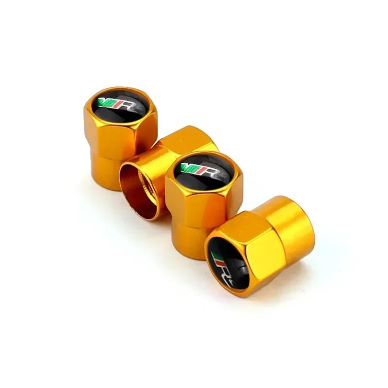 BASQ5 4pcs Car Tyre Wheel Stem Air Valve Cover Caps for Skoda Octavia Rapid Citigo Fabia Kamiq Karoq Kodiaq Roomster Scala Superb Yeti