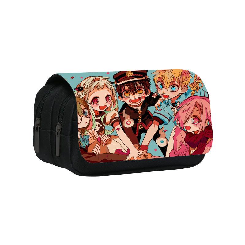 Toilet Bound Hanako Kun Pattern Double Layer Stationery Storage Bag For Students And Professionals