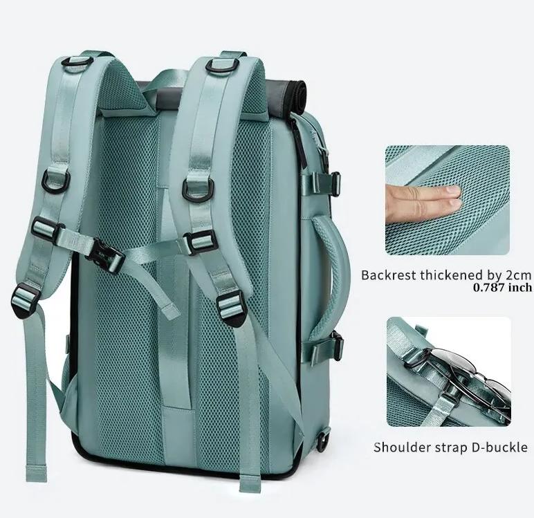 Outwalk New 3 In 1 Unisex Fashion Backpack Large Capacity Outdoor Travel Backpack 15.6.16 Inch Multifunction Laptop Backpack