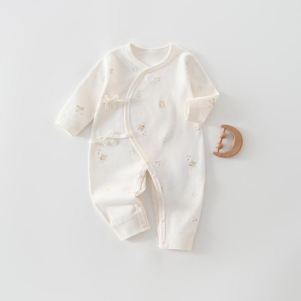 Newborn Baby Pure Cotton Jumpsuit - Breathable, Boneless Butterfly Design