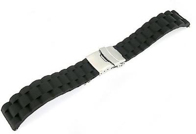 King Watch Parts Tag Heuer ile Uyumlu Kauçuk Kayış Desen 2 Harici Ürün Siyah [İthal Orijinal] 22/20mm