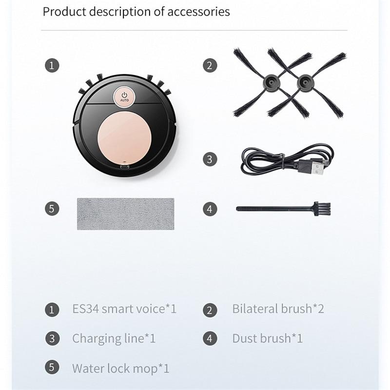 Wireless Robot Vacuum Cleaner Powerful Powerful Intelligent Vacuum Cleaner 3000mA For Home Hard Flooring Carpet | Filmmakers