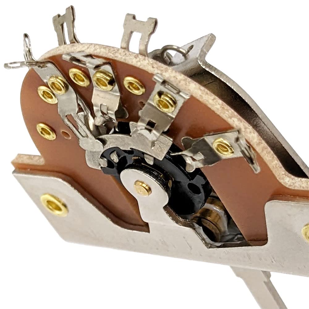 YJB PARTS DM-50 Japanese-Made Lever Switch with Two Knobs (Open Type, 5-Way)