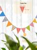 Wimpelkette für Kindergeburtstage – ideal für Babys ersten Geburtstag, als Partyhintergrund oder Zeltdekoration beim Camping.