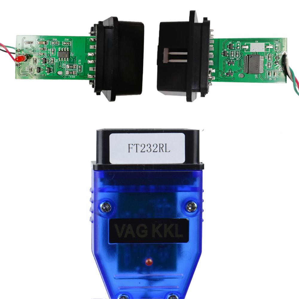 2025 Newest VAG 409 Vag409 KKL For Au-di/S-eat/Vo-lkswagen/Sk-oda with FTDI FT232RL Chip OBD2 USB Diagnostic Scanner Cable
