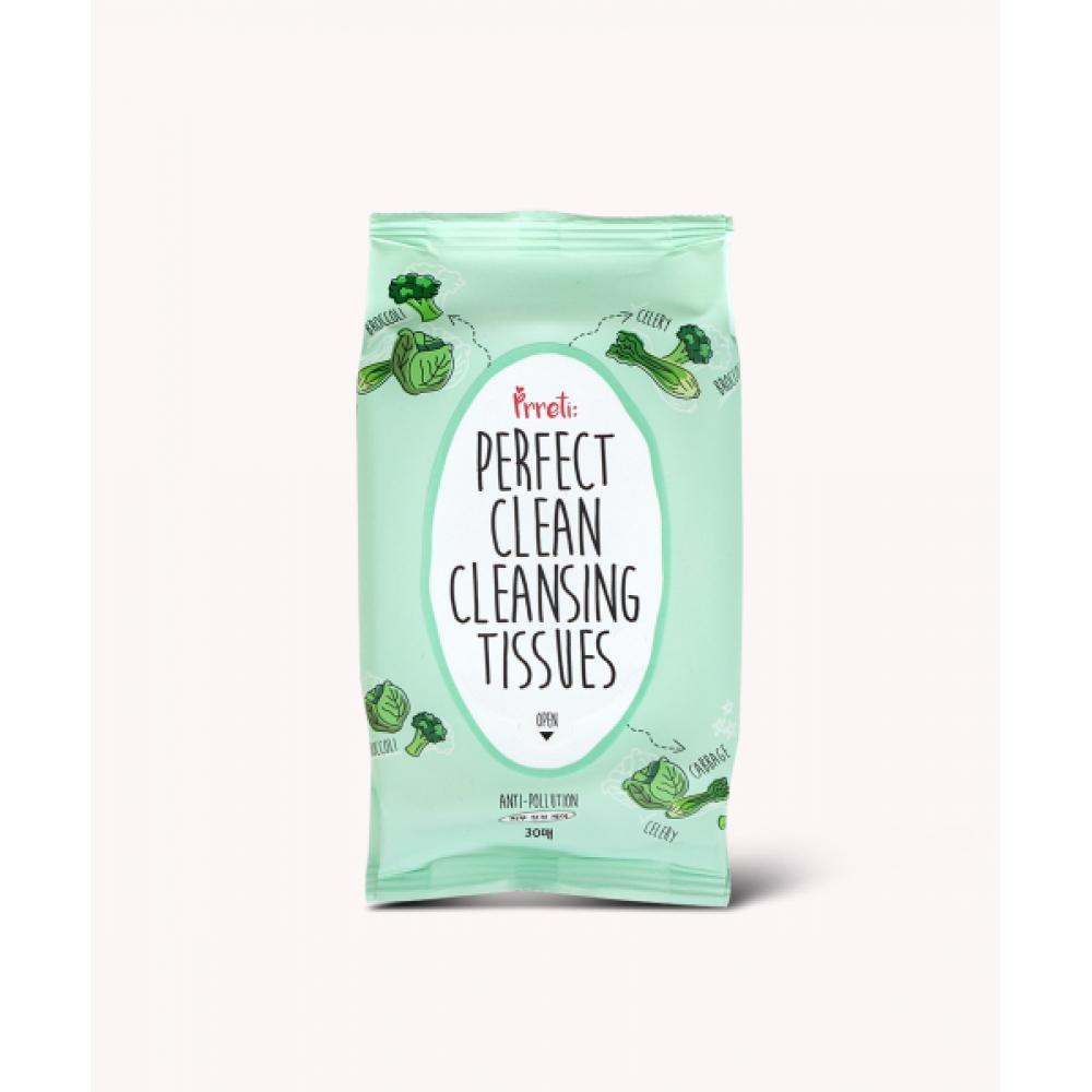 Prreti Perfect Clean Daily Cleansing Tissue 30 Sheets 10 Pcs
