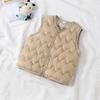 Unisex Korean Style Cotton Vest for Children: Warm Spring, Autumn, Winter Gilet for Infants and Toddlers - Small & Medium Sizes
