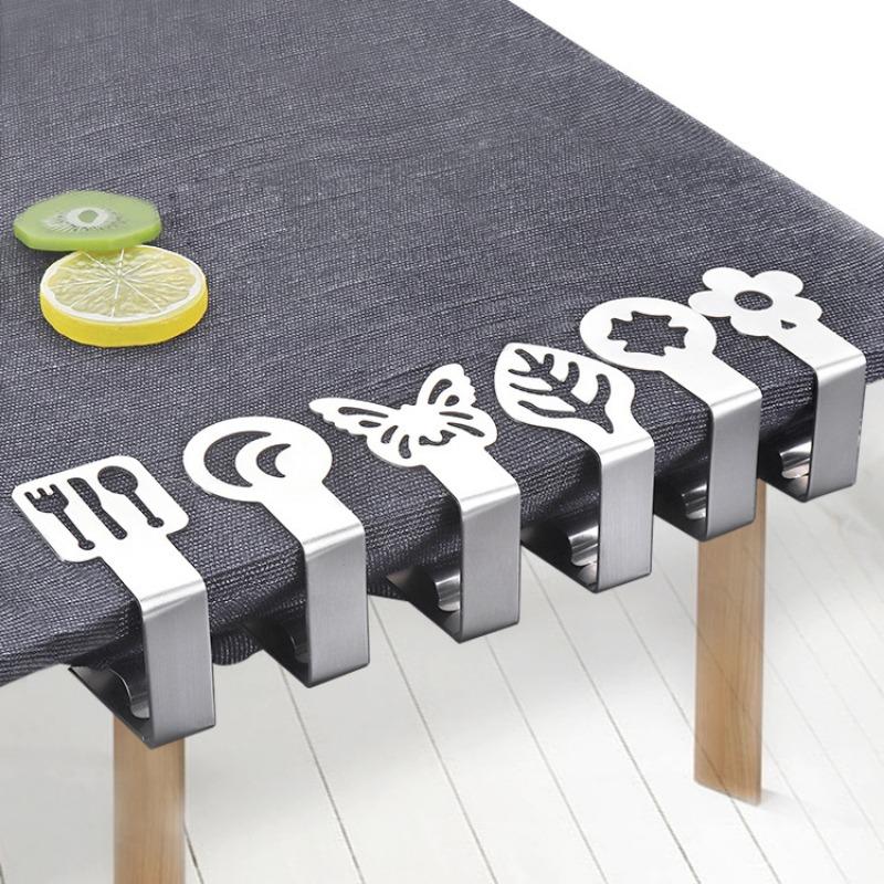 1Pz Clip Grafica per Tovaglia in Acciaio Inossidabile Clip a Farfalla per Tovaglia Clip per Tovaglia, Clip Fissa Multiuso ad Alta Elasticità Anti-movimento