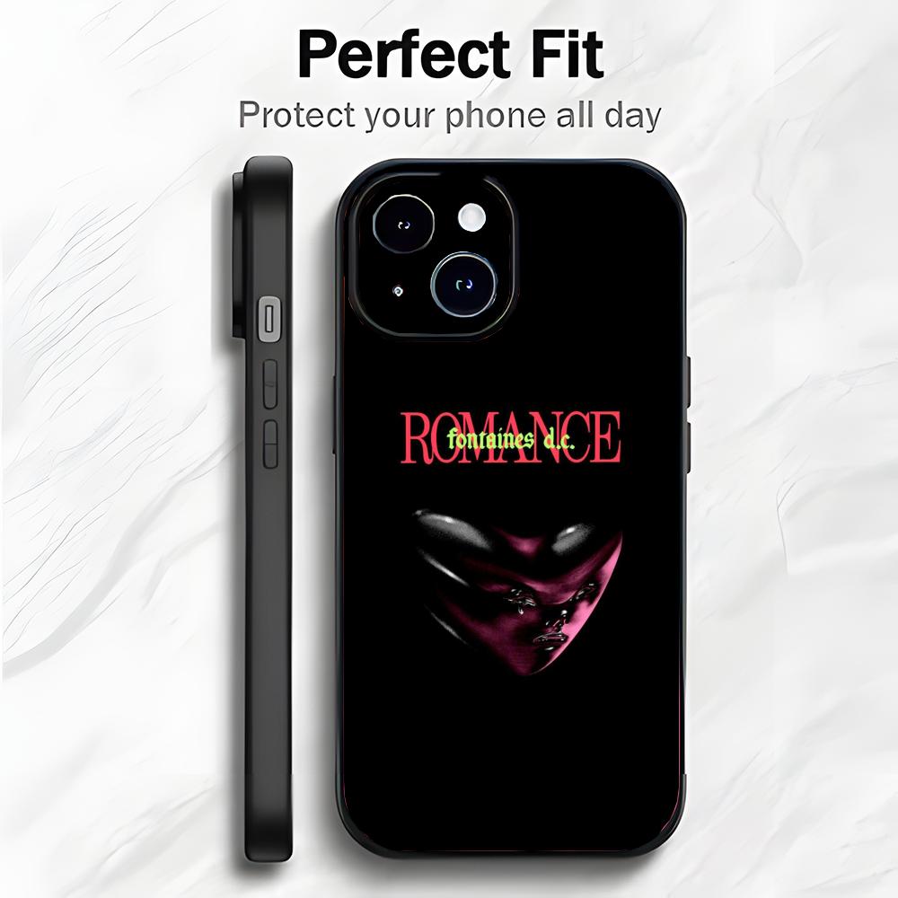 B-Band F-Fontaines D.C. Romances Phone Case Phone Case Soft Packaging Lightweight For iPhone17 16 15 14 13ProMax