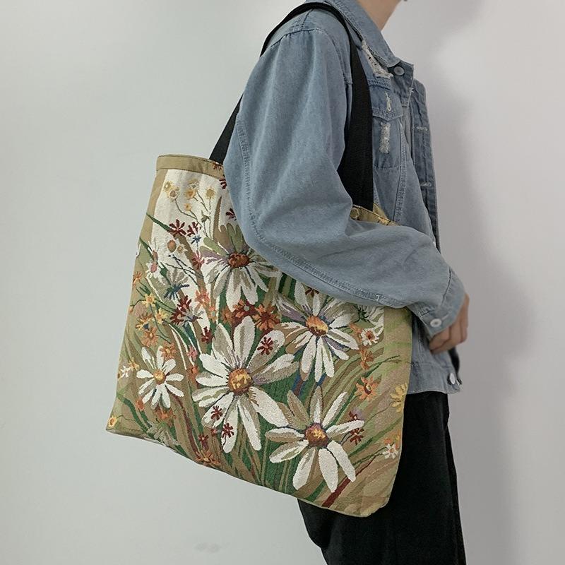 Tragetasche mit großem Fassungsvermögen und bedrucktem Muster