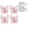 4PCS Butterfly Rotating Self Adhesive Hook, 3-Hook 270 Swivel Design, No Drill Wall Mount Storage Hooks, for Hanging Towels Keys Bags Hats