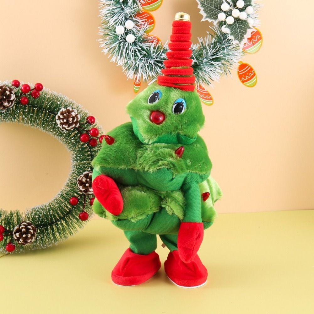 Santa Claus 35cm Velikost Elektrický Tančící Vánoční Stromeček Svítící Zpívající Vánoční Fouká Saxofon Vtipné Vánoční Dárky