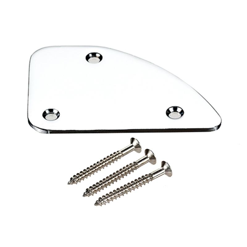 High Strength Metal Guitar Neck Plate Replacement Part Guitar Reinforcement Plate for Electric Bass and Guitar Models 1