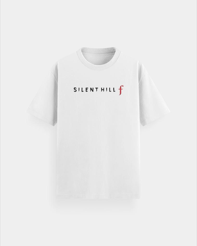 Thriller Horror Game Silent Hill F Print T-Shirt Herren Oversized Street Hip Hop Y2k Schwere Baumwolle Hohe Qualität Herren Kleidung Tee