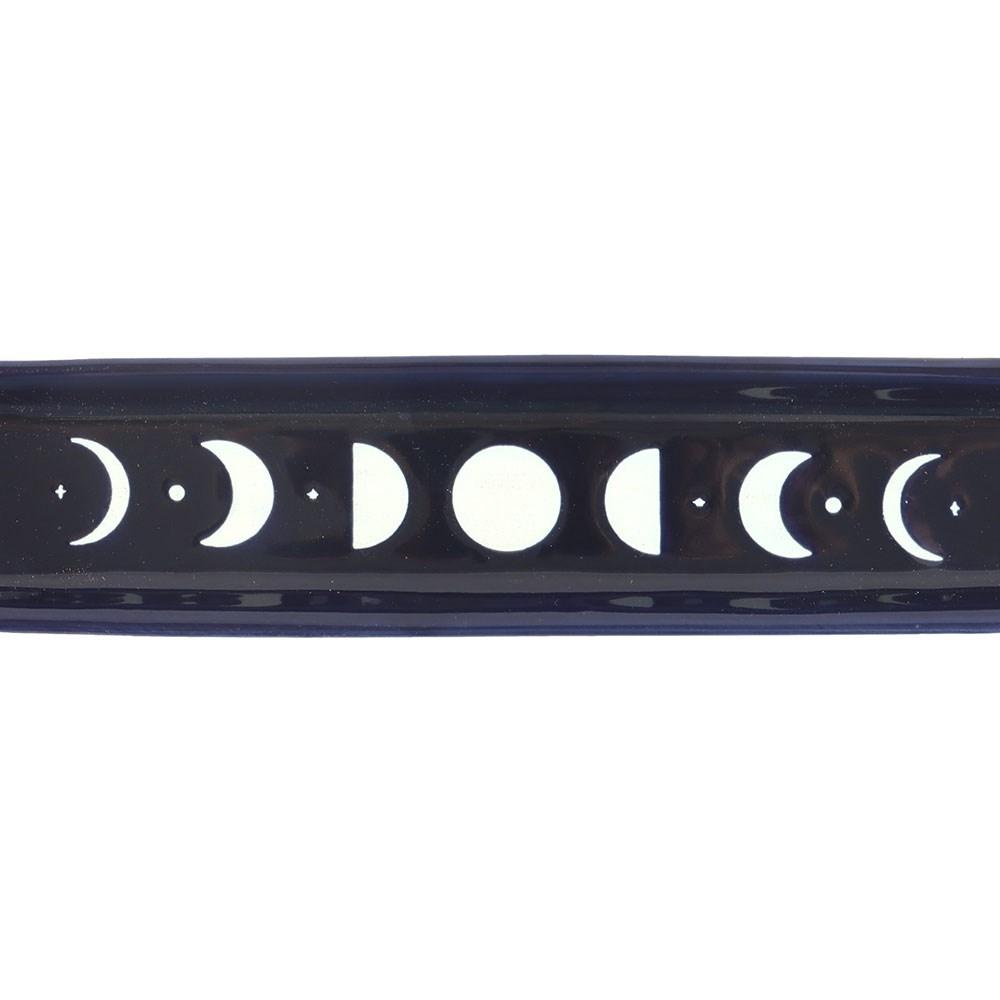 Something Different Blue Moon Ceramic Rectangular Incense Holder