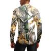 Herren Langarm Fahrradtrikot Atmungsaktiv Schnelltrocknendes Material Halber Reißverschluss Pullover Leichtes Sportshirt für Outdoor-Sportarten