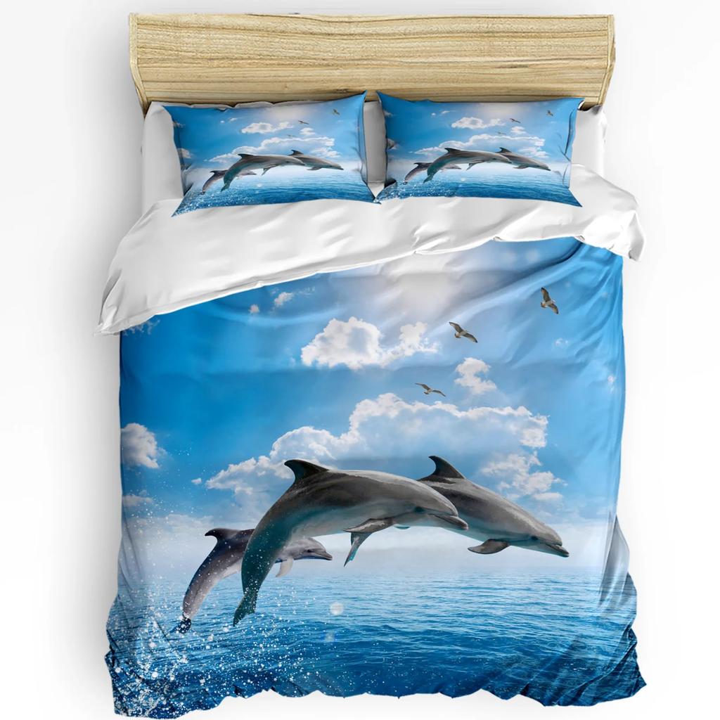 Animal Swan Duvet Cover Bed Bedding Set For Double Home Textile Quilt Cover Pillowcases Bedroom Bedding Set (No Sheet)