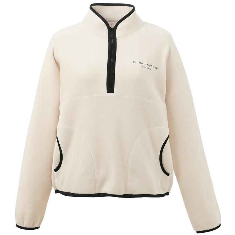 Sancai Winter Plush Embroidered Pullover Sweatshirt