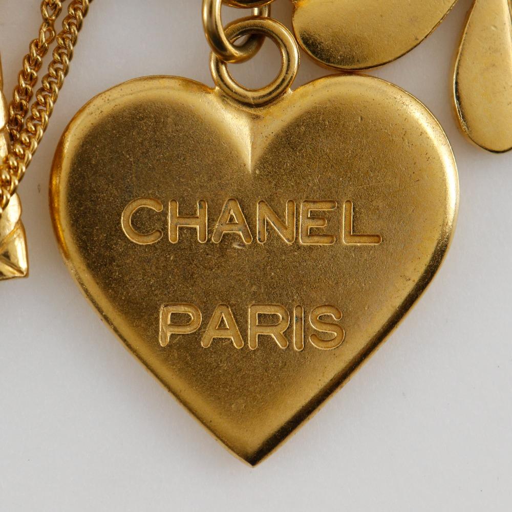 Chanel Icon Charm Brooch Vintage COCO Mark Plated Gold 74.2g Women Used