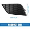 Car Front Fog Light Cover Grille No.622574AF0B/622564AF0B for Nissan Sentra 2016-2019 ABS Plastic Black (Set of 2)