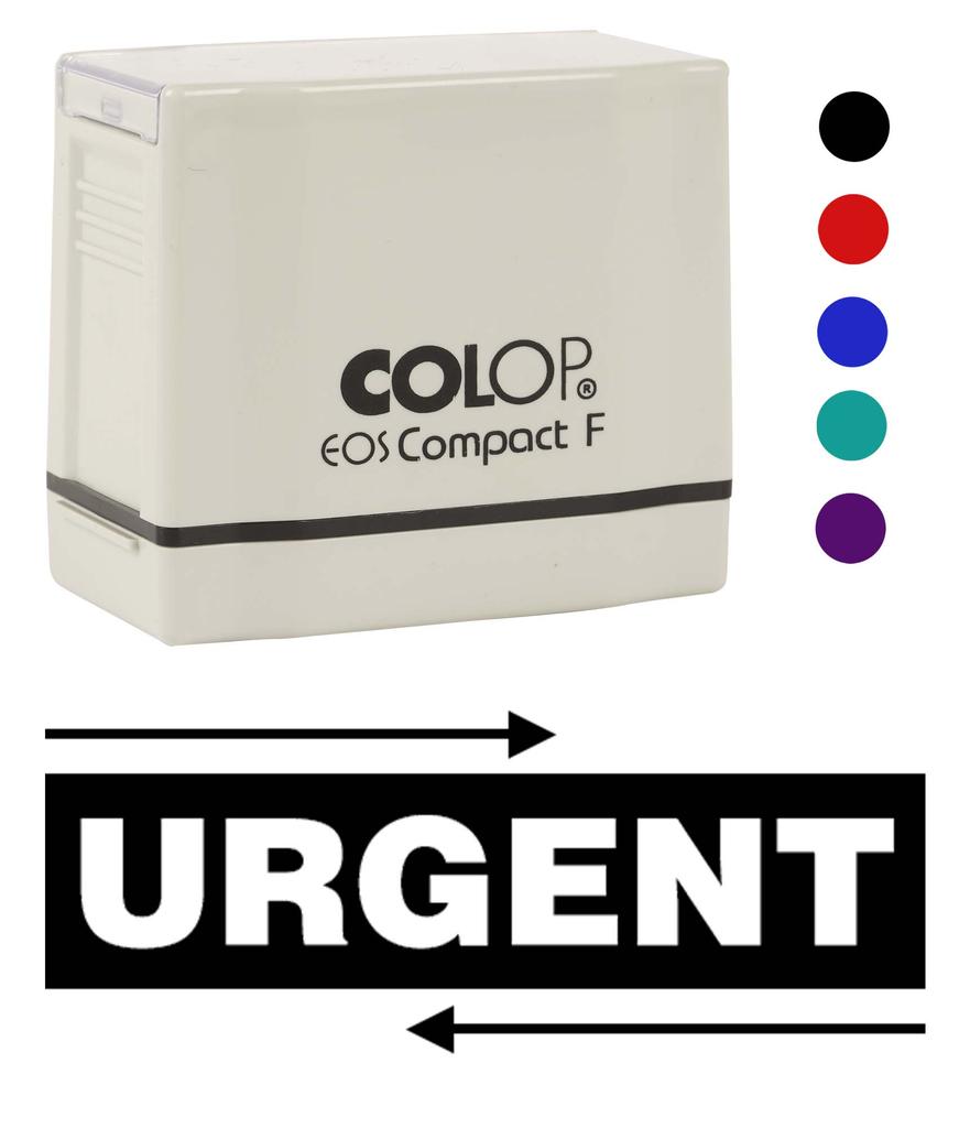Printtoo Urgent Self Inking Rubber Stamp Pre-Inked Office Stamp- Home Office Business Stationery, 47 x 20 mm