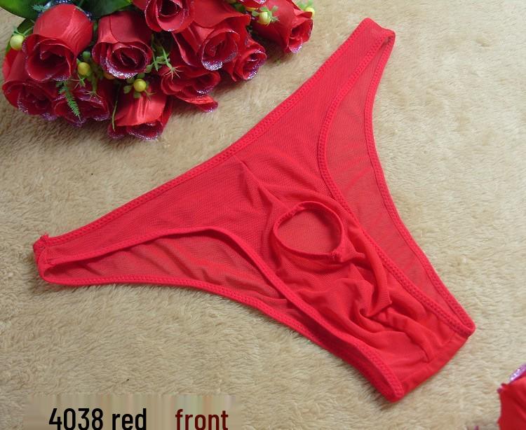 T-String transparent pentru bărbați, inserabil, cu expunere a penisului și a feselor, pentru cupluri