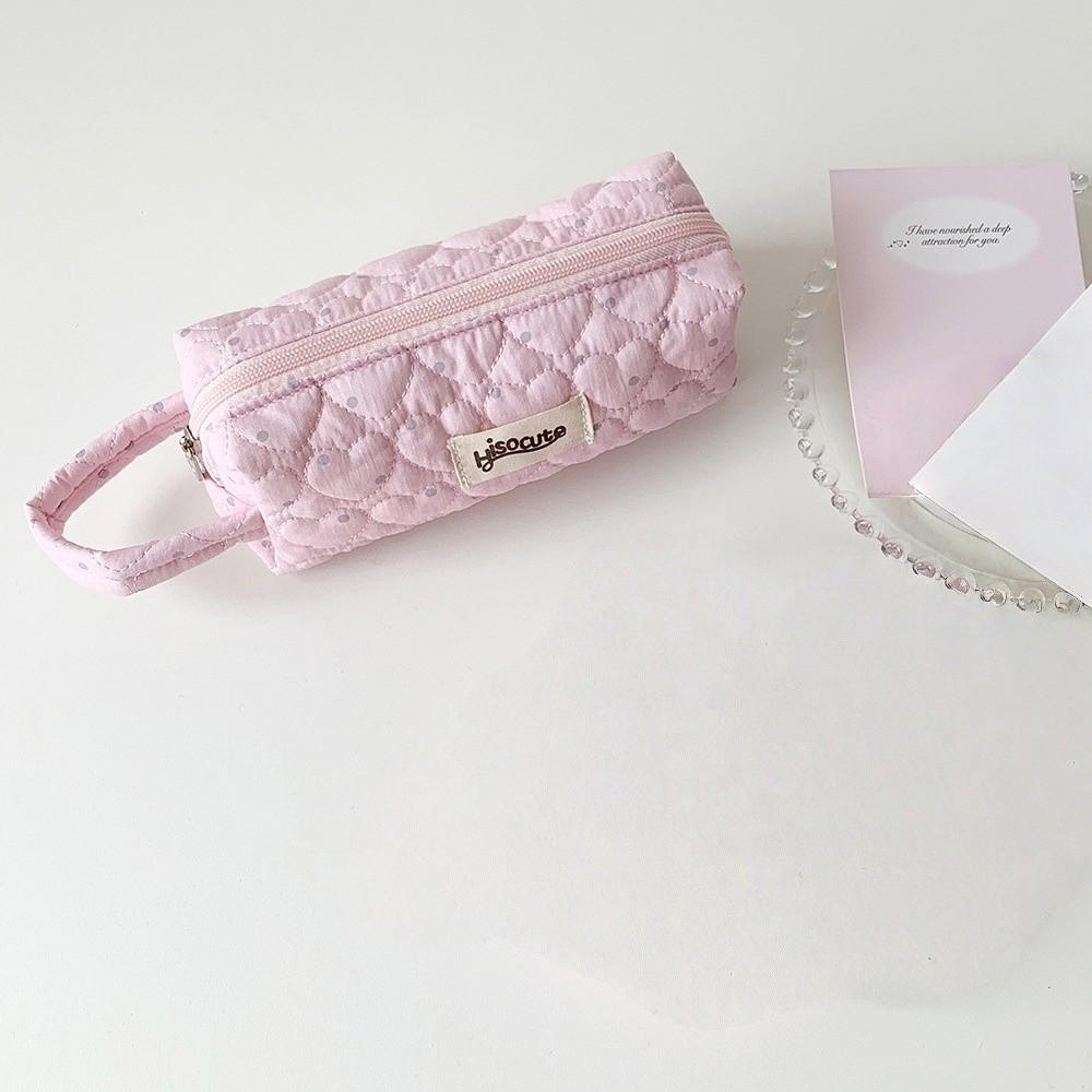 Mit Lanyard Koreanische Punkte Schreibwarentasche Stiftebeutel Stoff Federmäppchen Liebe Stifteetui Büro
