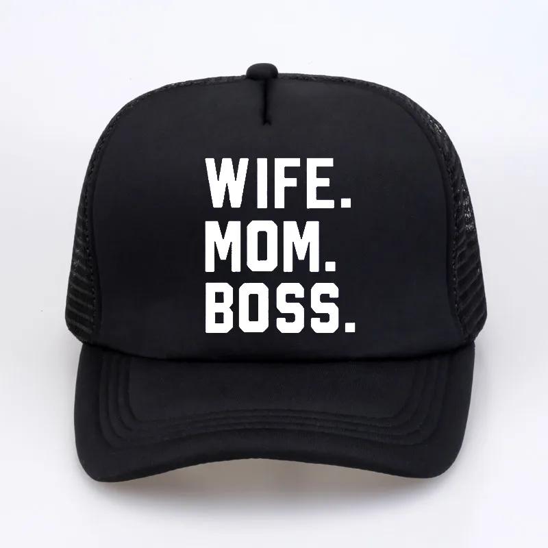 WIFE MOM BOSS cap Casual Funny Baseball cap Hipster Summer cool hip hop streetwear snapback hats