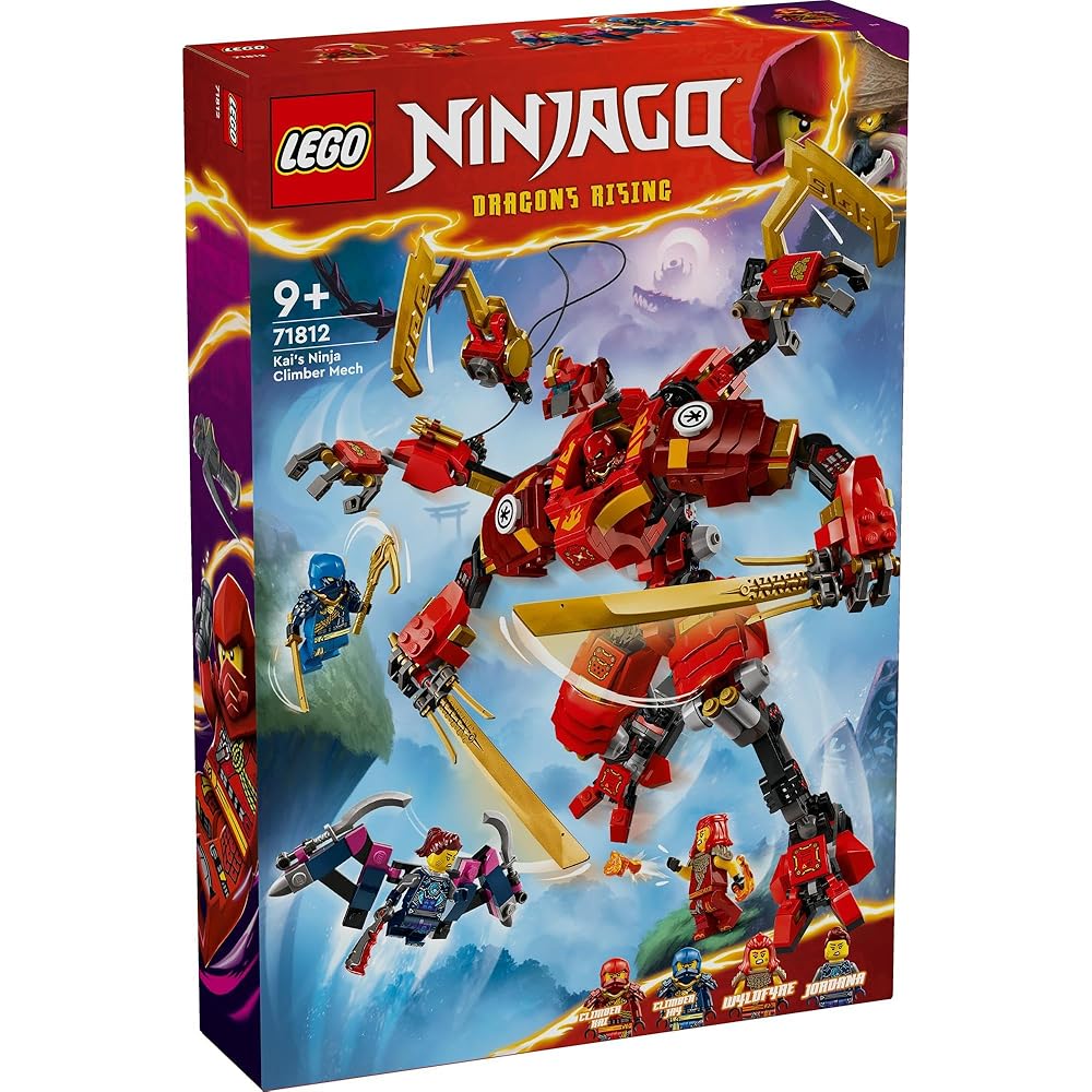 LEGO Ninjago Kai's Ninja Climber Mech Building Toy for Kids Ages 9-11, Block Set for Boys and Girls