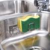 1/2pcs Stainless Steel Sponge Draining Rack: No-Drill Kitchen Sink Cover Holder, Wall-Mounted Storage Hanger for Pot Lids